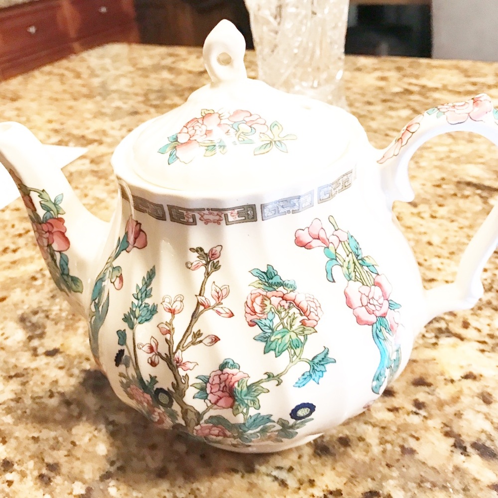 Sadder England Indian Tree Teapot with Lid